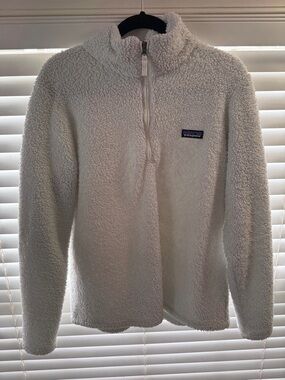 Patagonia Cream Sherpa Half-Zip Pullover